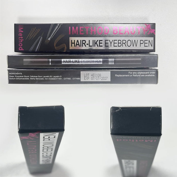 iMethod Microblading Eyebrow Pen | 2-in-1 Dark Brown Eyebrow Pencil for Women