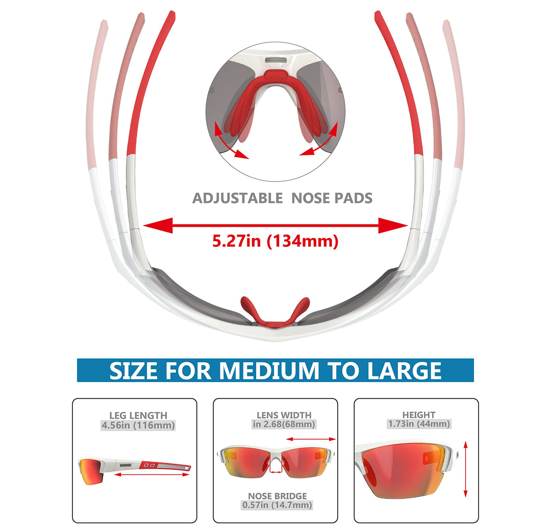 QOOL TIMES Living out your J13 Mens Fishing Sunglasses Polarized for Women UV400