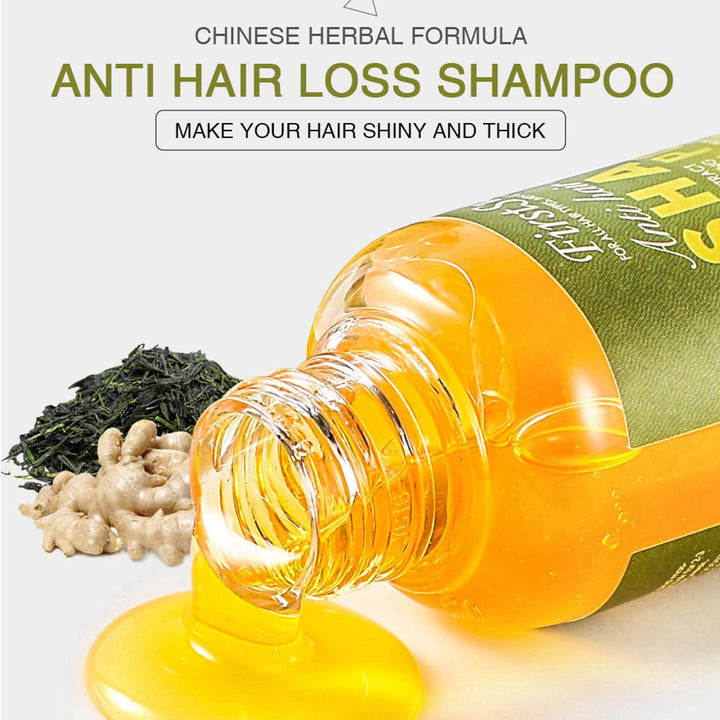 Ginger Shampoo, Ginger Shampoo For Hair Growth, Ginger Anti-Fall Shampoo, Ginger Anti-Hair Loss Hair Shampoo, Ginger Hair Regrowth Shampoo for Thicker, stronger, smoother, and more glossy Hair
