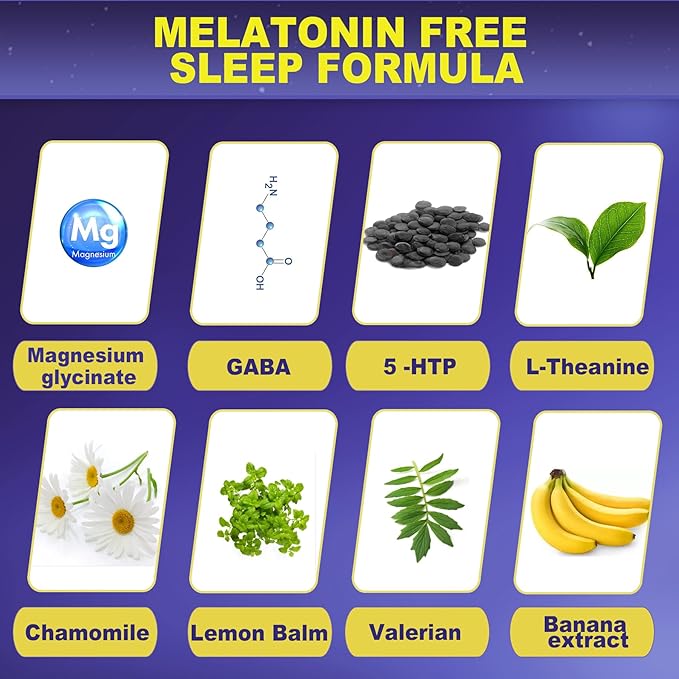GABA Gummies,Melatonin Free Natural Sleep Gummies