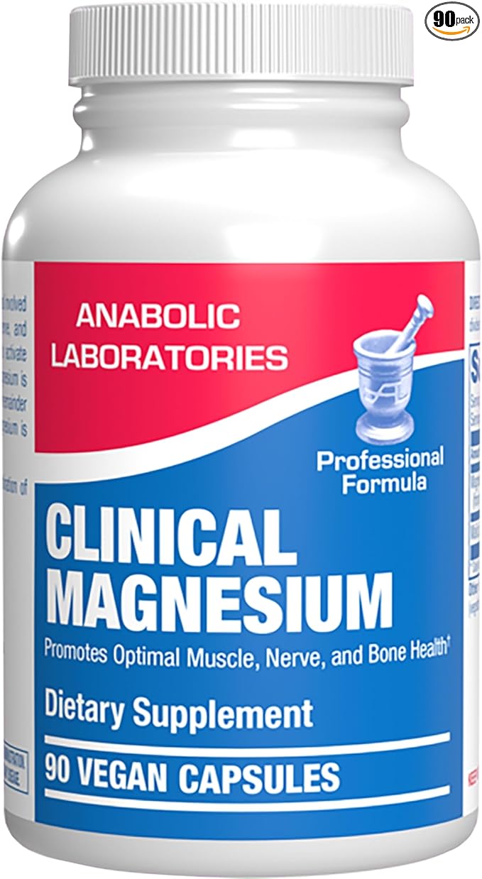 Triple Magnesium Complex 400 Mg - Clinical Formula Chelated Magnesium Supplement with Glycinate Malate and Citrate for Optimal Muscle Nerve Bone & Digestive Health Support - 1 Month Supply