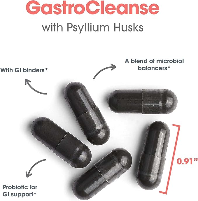 Allergy Research Group Gastro Cleanse Supplement - Gut Cleanse Detox, Constipation Relief for Men & Women, Colon Cleanse, Magnesium - 100 Count