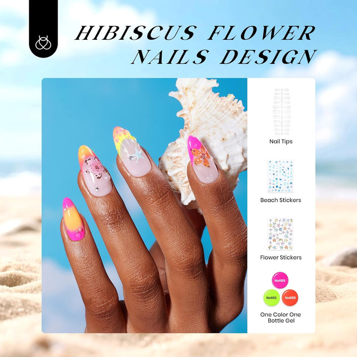 45 Colors Gel Nail Polish Kit | UV Light & Nail Tools | Travel-Friendly Gift for Women