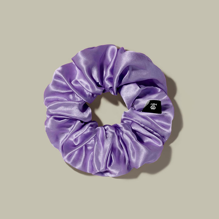LILYSILK Silk Hair Scrunchies/Ties for Frizz & Breakage Prevention, 100% Mulberry, No Damage, Elastic ponytail Holders, 1Pc, Purple