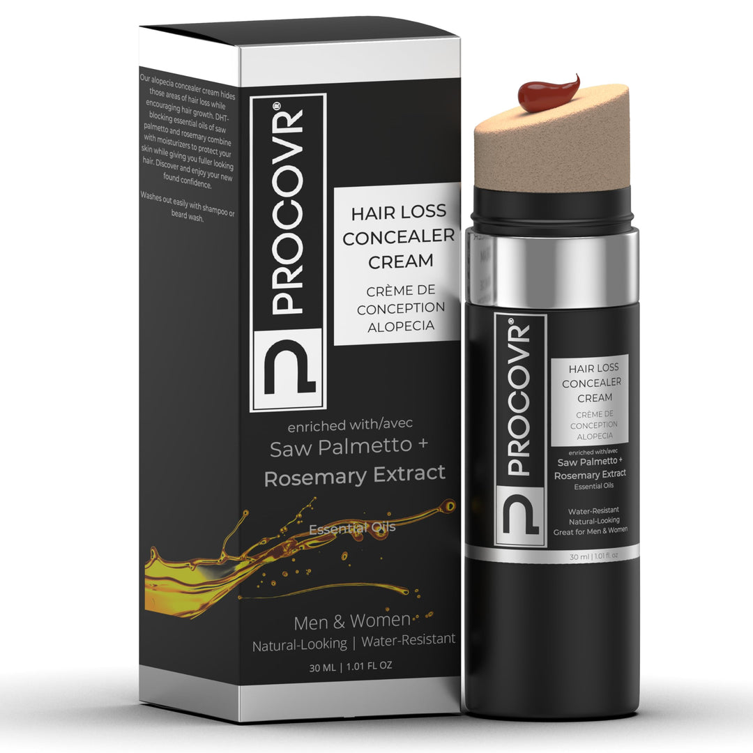 PROCOVR Hair Loss Concealer Cream - The ORIGINAL Thinning Hair, Balding Hairline Enhancer, Mascara, Root Touch Up | More Natural than Fibers for Coverage & Thicker Look (Auburn Red)