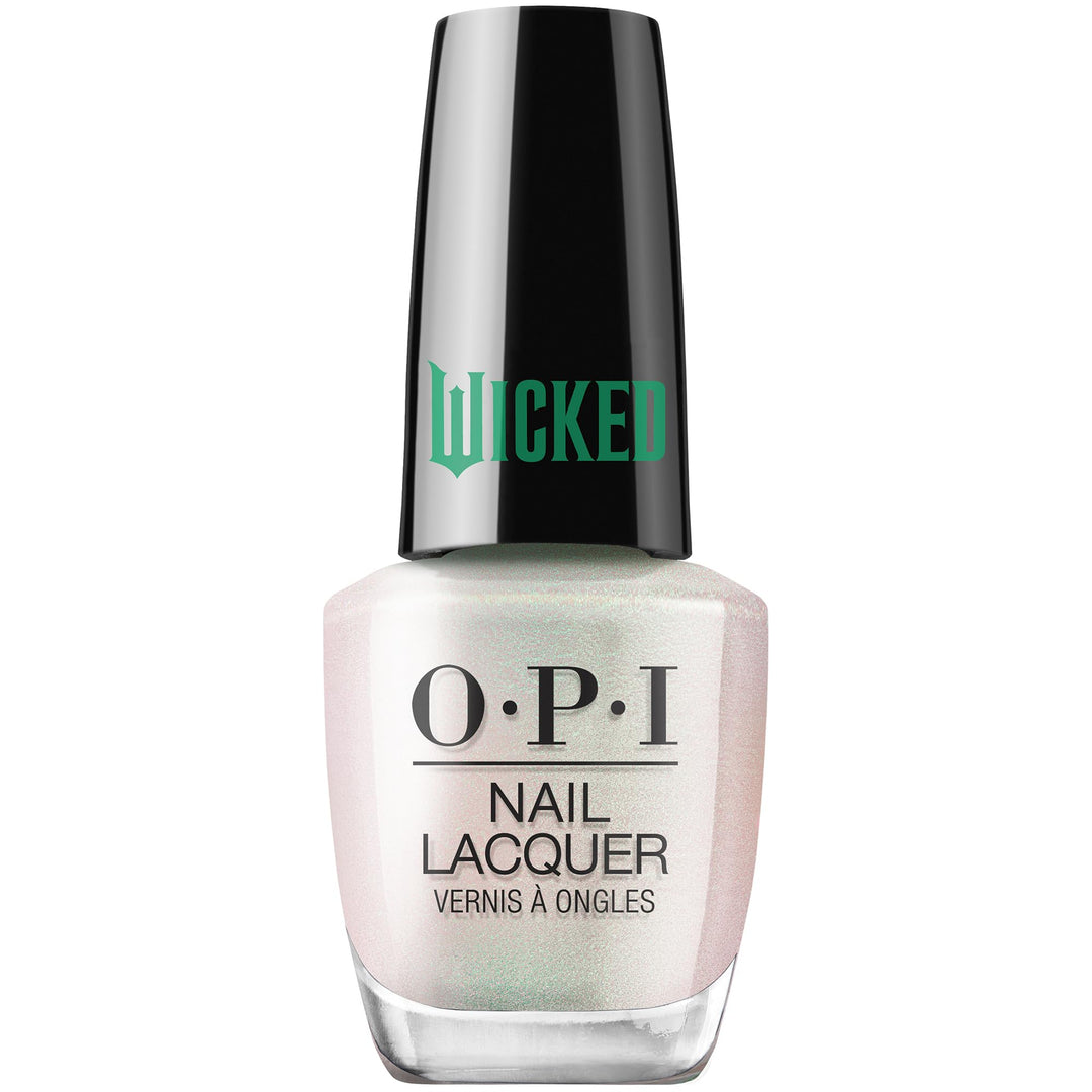 OPI Nail Lacquer, White Nail Polish, Up to 7 Days of Wear, Chip Resistant & Fast Drying, x Wicked Limited Edition Collection, Oh, For Oz Sake, 0.5 fl oz