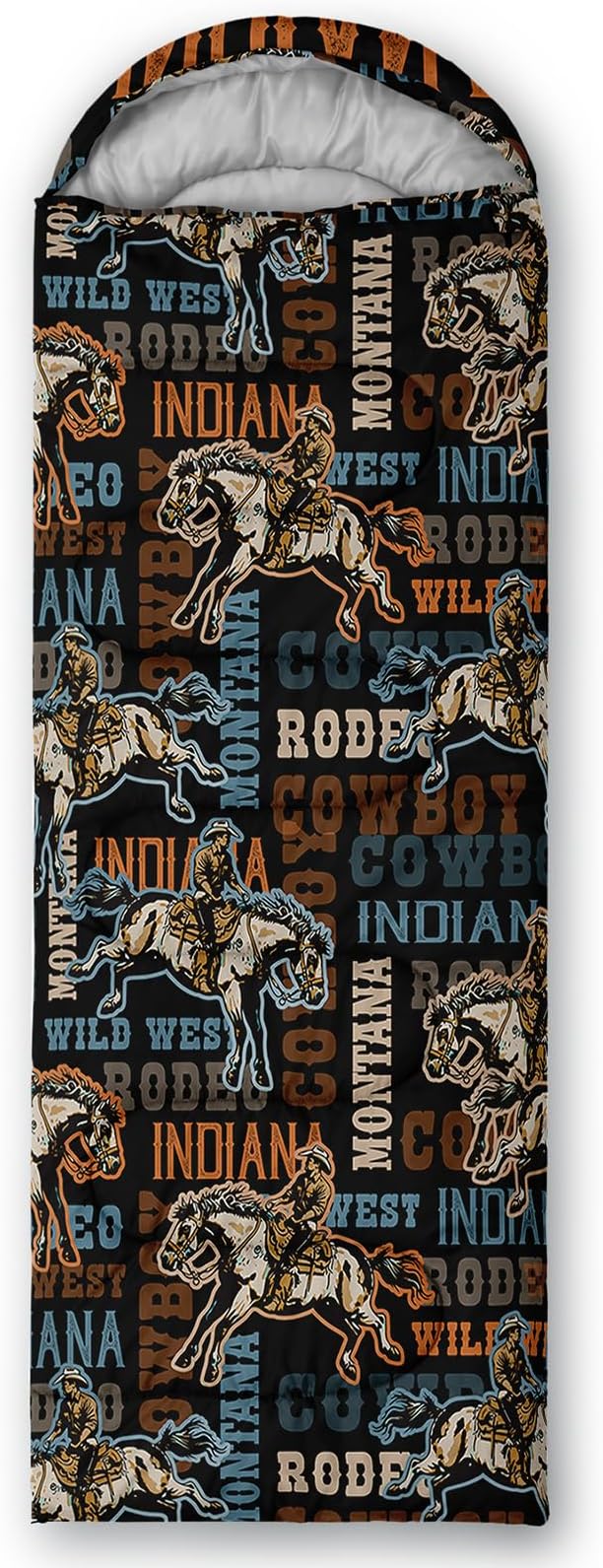 AILONEN Cartoon Fox Camping Sleeping Bag for Boys Girls Adults,Lightweight & Waterproof,3 Season Warm & Cold Weather,Portable,Kawaii Fox Printed Sleeping Bag,Traveling,Camping,Hiking