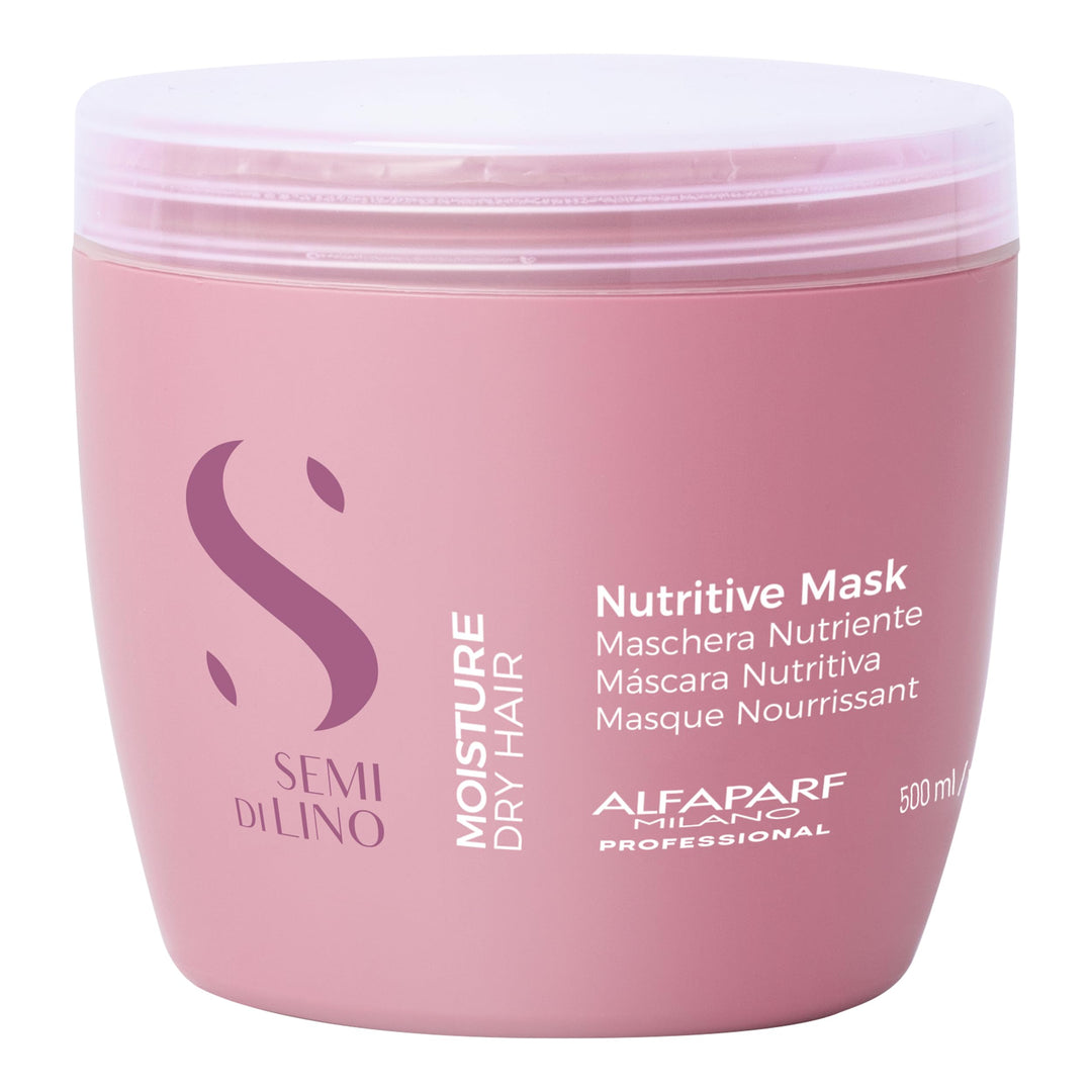 Alfaparf Milano Semi Di Lino Moisture Nutritive Hair Mask - Deep Conditioning Hair Repair Mask For Hydration & Shine - Sulfate,