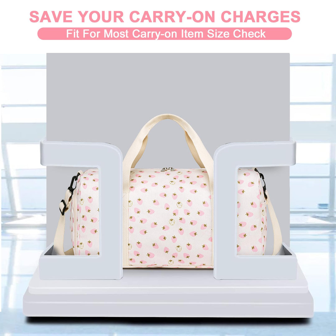 BLUBOON Duffle Bag Girls Kids Cute Gym Bag with Shoes Compartment & Wet Separation Waterproof Sports Overnight Travel Bag