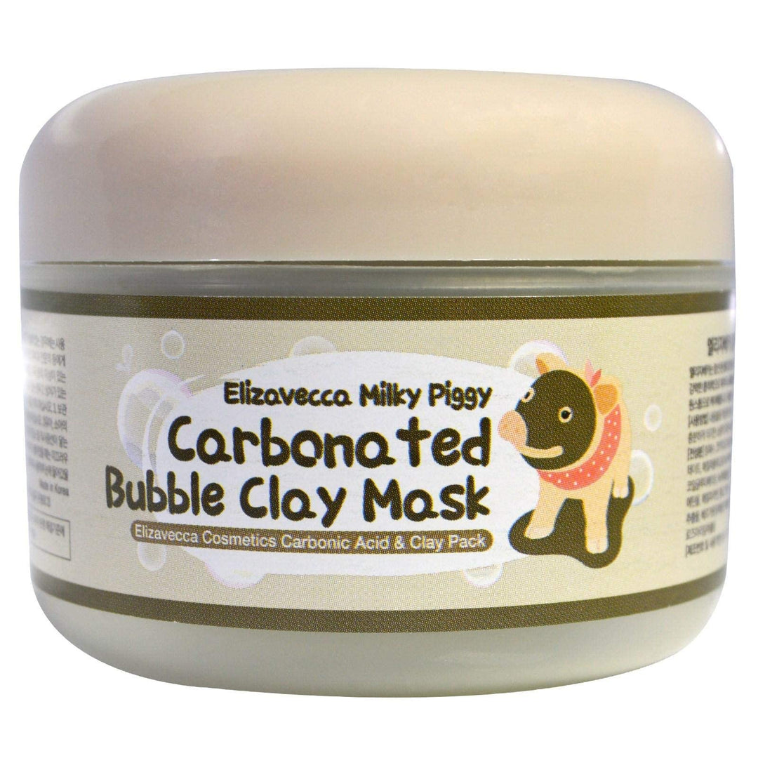 Elizavecca Milky Piggy Carbonated Bubble Clay Mask 100G, Damage Control, Skin Exfoliating, Pore Tightening