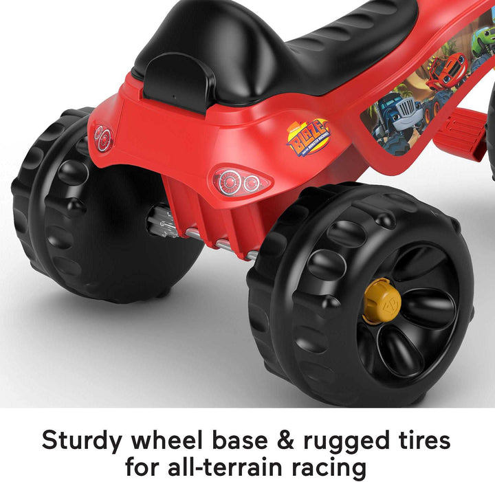 Fisher-Price Toddler Tricycle Blaze and the Monster Machines Tough Trike Bike Outdoor Toy with Storage for Preschool Kids Ages 2+ Years