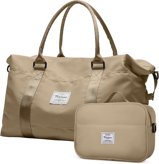 Travel Duffel Bag,Sports Tote Gym Bag,Shoulder Weekender Overnight Bag for Women