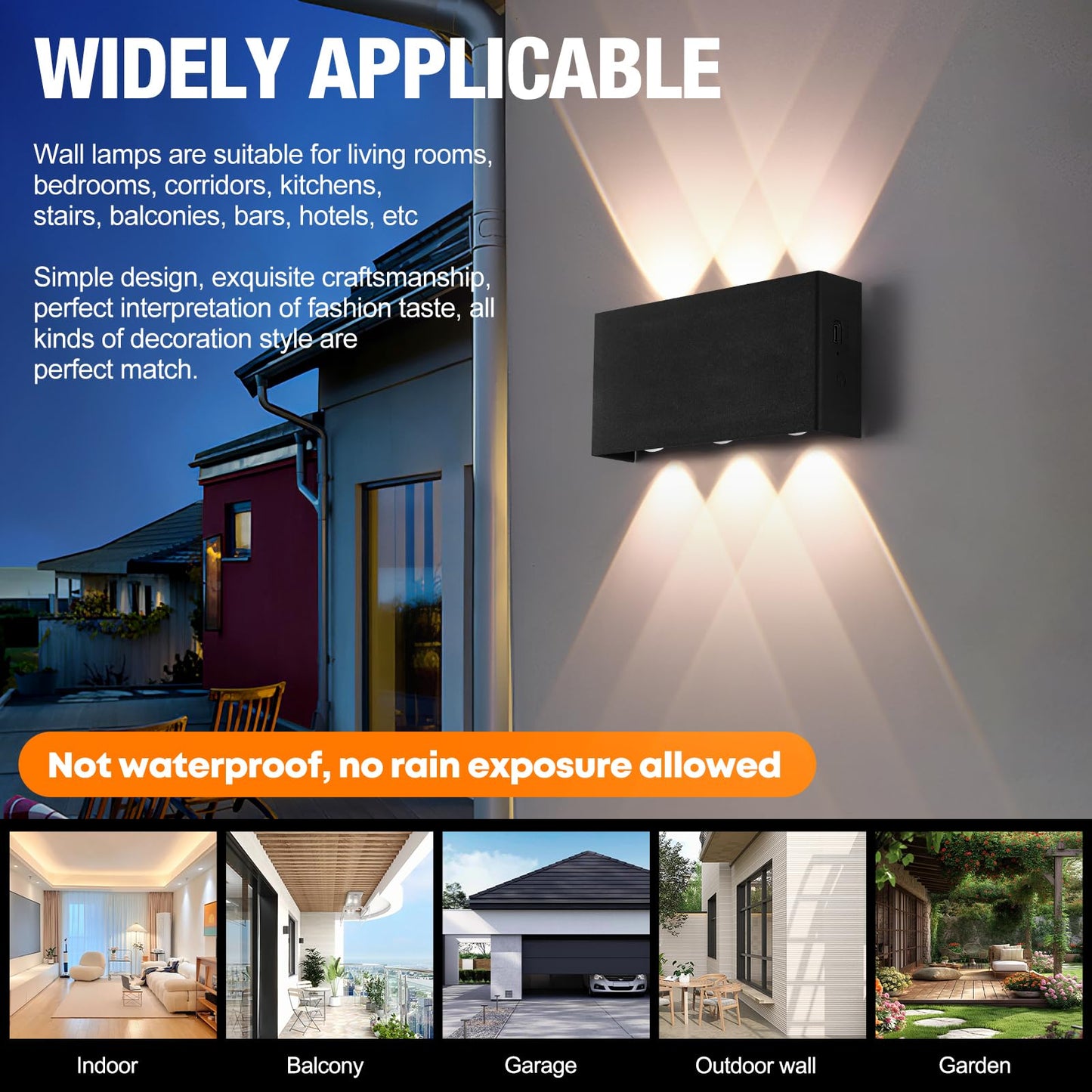 ALLOMN Dimmable LED Wall Lamp Indoor, Magnetic LED Wall Light with Warm/Natural/White Light, Touch Adjustable Brightness Wall Sconce with Remote Control for Bedroom Living Room Corridor Stair