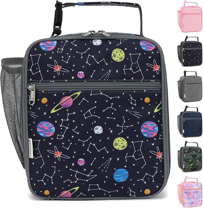 Lunch Box for Kids Boys Girls Men Women, Insulated Small Soft Cooler Lunch Bag Kit for School Work Picnic Travel - Reusable Portable lunchbox,Stars