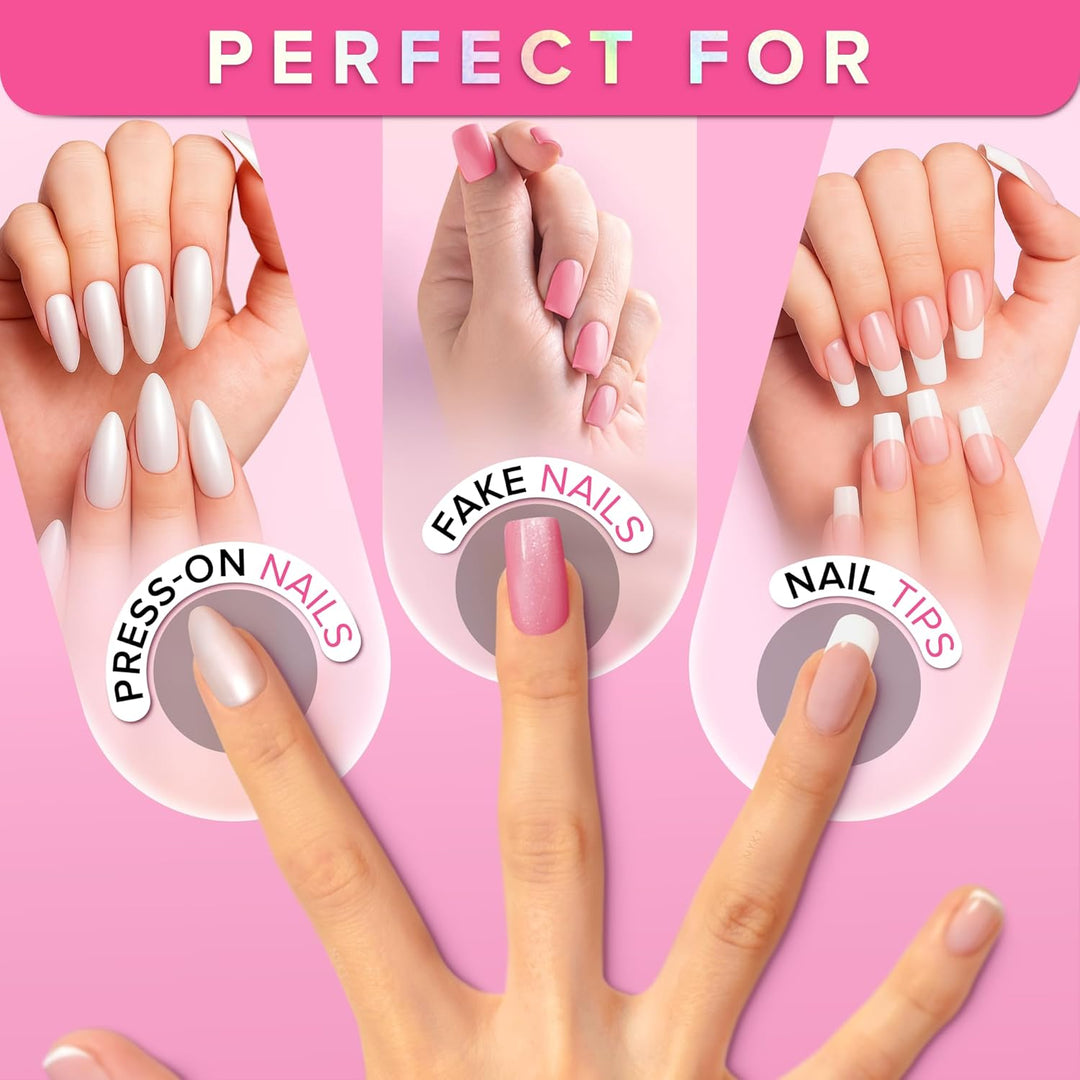 Super Strong Nail Glue | 8ml Brush-On for Press-On & Acrylic Nails – Long-Lasting