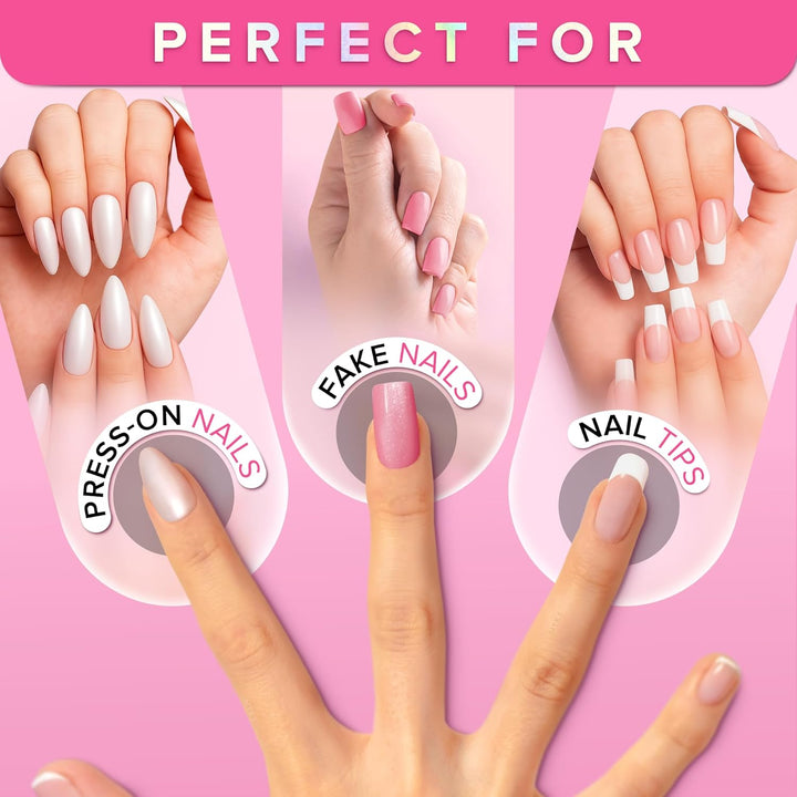 Super Strong Nail Glue | 8ml Brush-On for Press-On & Acrylic Nails – Long-Lasting