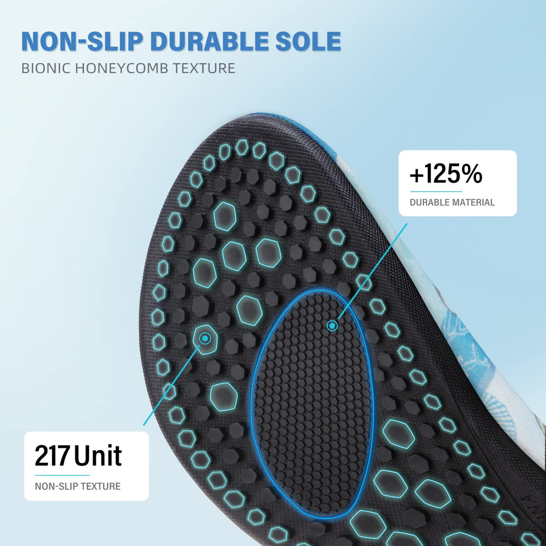 Water Shoes Quick-Dry Aqua Socks Thicker Sole Swim Beach Yoga Wear Sport Camping Accessories Gear Pool Park for Women Men Adult