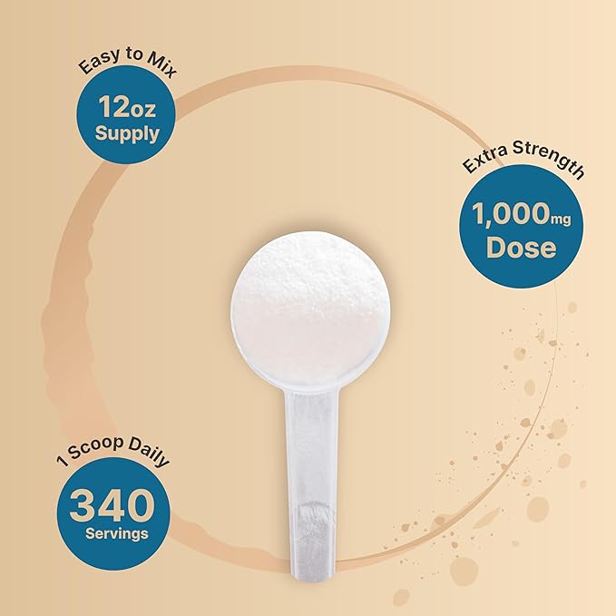 Instant Colostrum Powder 1,000mg with Probiotics, 12oz (340 Servings) | Grass Fed Bovine Source from Mother's First Milk – Bioactive IgG + 1 Billion CFU – Immune & Gut Health Supplement – Unflavored