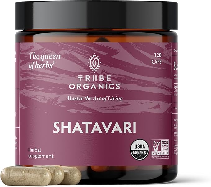 TRIBE ORGANICS Hormonal Wellness Duo - Ashwagandha & Shatavari Capsules - Supports Women’s Wellness and Balance