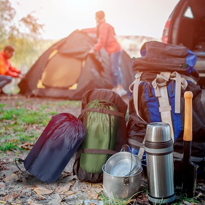 Tudomro 2 Pcs Camping Sleeping Bag for Adults, Lightweight Packable Waterproof Camping Gear Equipment to Keep Warm for Spring Summer Fall Indoor Outdoor Backpacking Hiking Travel