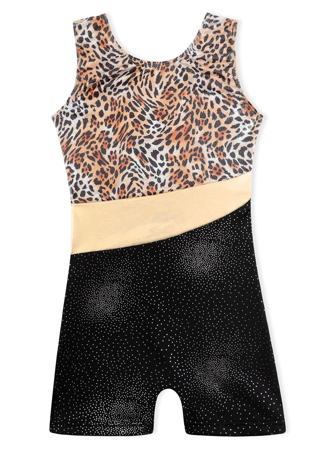 DAXIANG Gymnastics Leotards for Girls Tumbling Outfits for Girls Leopard 3-4Y