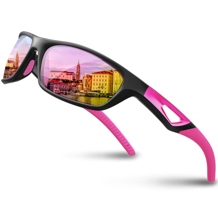 RIVBOS Polarized Sports Sunglasses Driving Sunglasses Shades for Men Women Tr90 Frame for Cycling Fishing Running RB831
