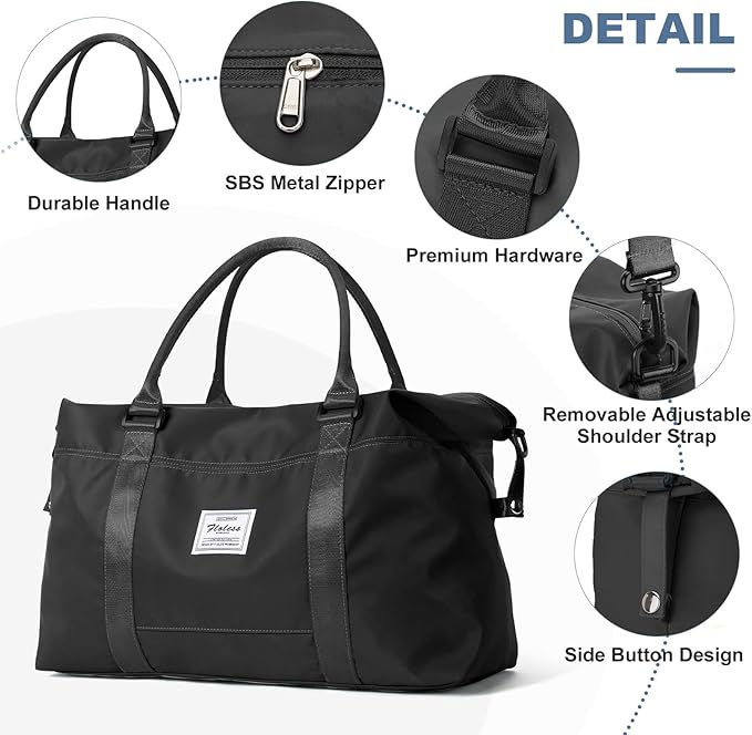 Travel Duffel Bag,Sports Tote Gym Bag,Shoulder Weekender Overnight Bag for Women