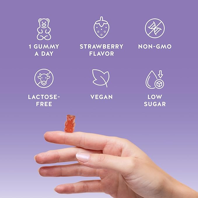 PMS Support Supplement for Women. Menstrual Relief Gummies to Target Hormonal Breakouts, Bloating, Period Cramps, & Mood Swings. Vegan, with Vitamin B6 & Lemon Balm, 60 Gummies