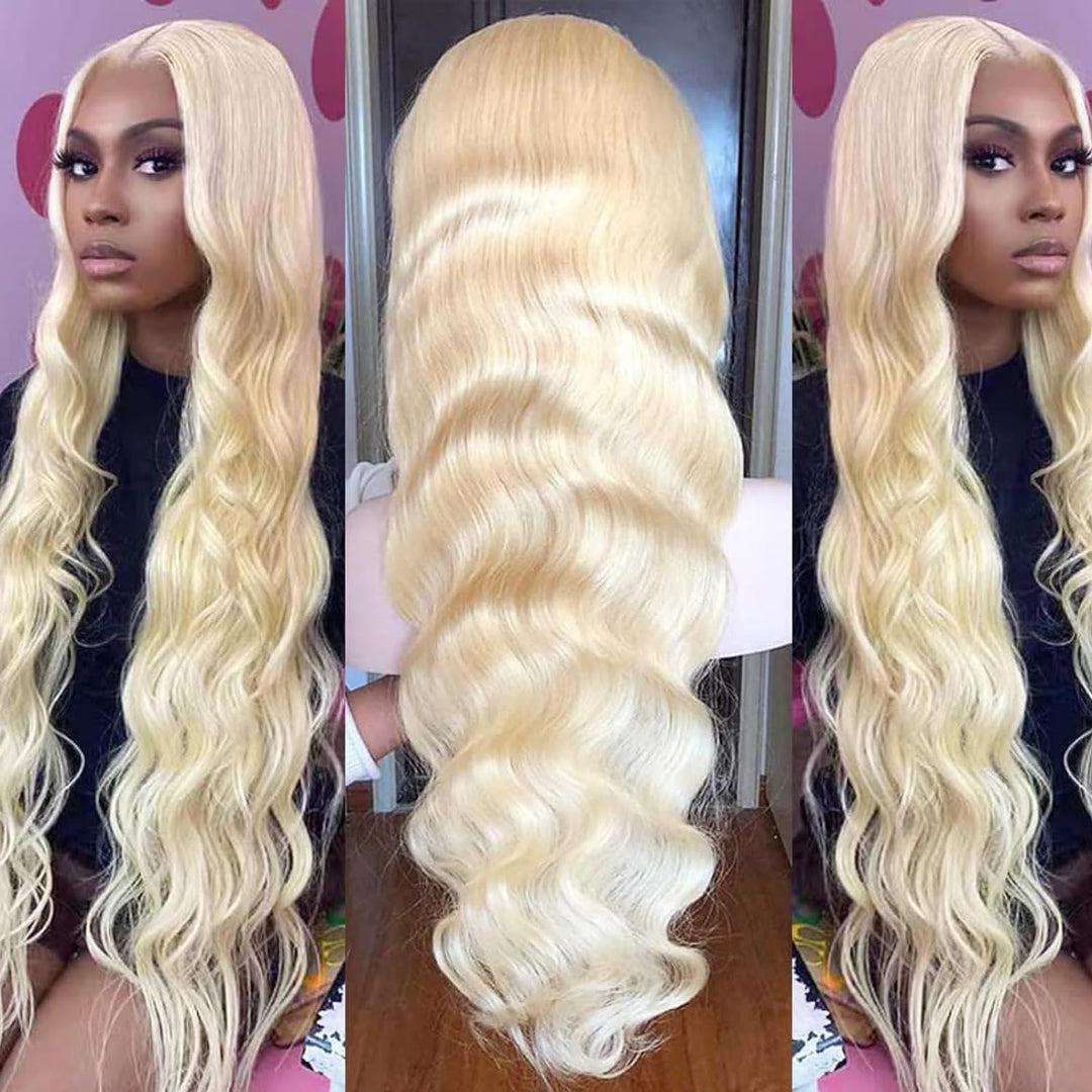 Arabella 613 Lace Front Wig Human Hair 13X4 Blonde Lace Front Wigs Human Hair 210% Density Body Wave 613 Lace Frontal Wig Pre Pl
