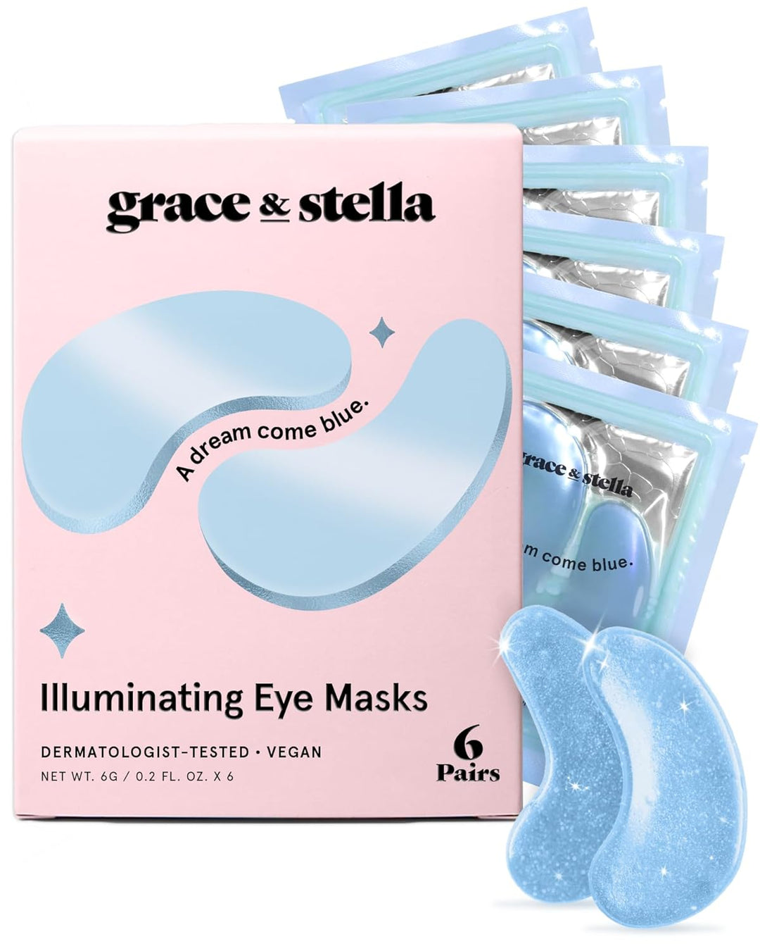 Under Eye Mask Patches | Reduce Dark Circles & Puffiness | Vegan Gel (72 Pairs)