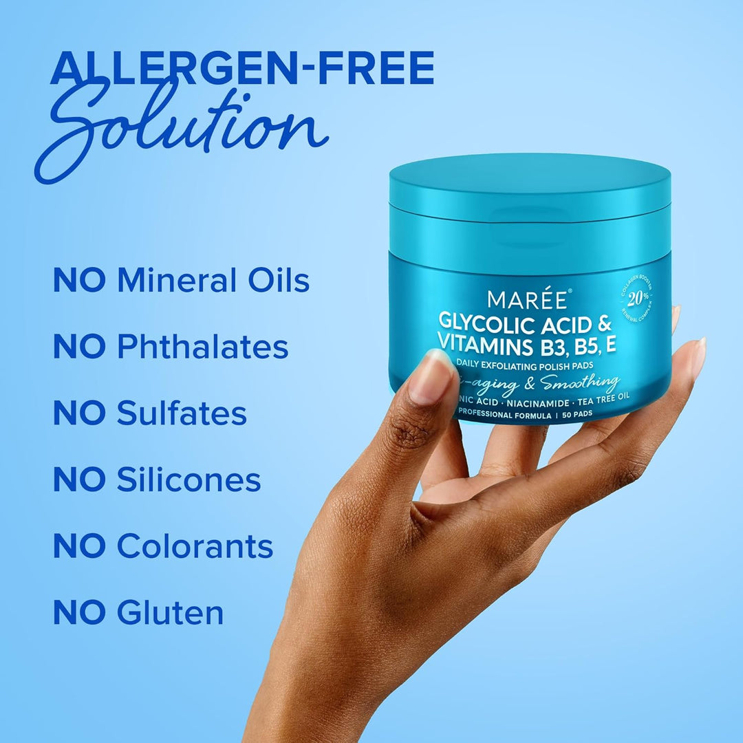 Collagen Toner Pads with Retinol | Hydrating Anti-Aging Wipes for Skin