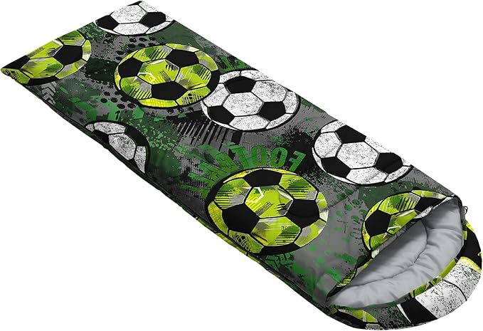 AILONEN Cartoon Fox Camping Sleeping Bag for Boys Girls Adults,Lightweight & Waterproof,3 Season Warm & Cold Weather,Portable,Kawaii Fox Printed Sleeping Bag,Traveling,Camping,Hiking