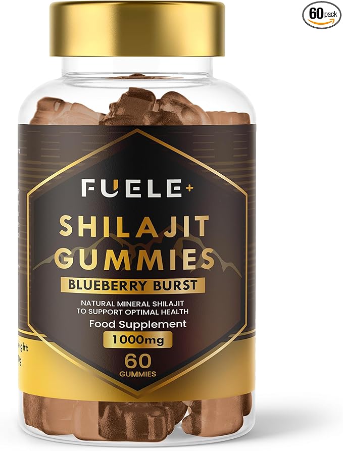 Shilajit Gummies - Shilajit for Men and Women, Himalayan Shilajit with 85+ Minerals, Energy Boosting & Immunity Support, High Strength 30000mg, Pure Shilajit Gummies - 1 Month Supply Per Bottle