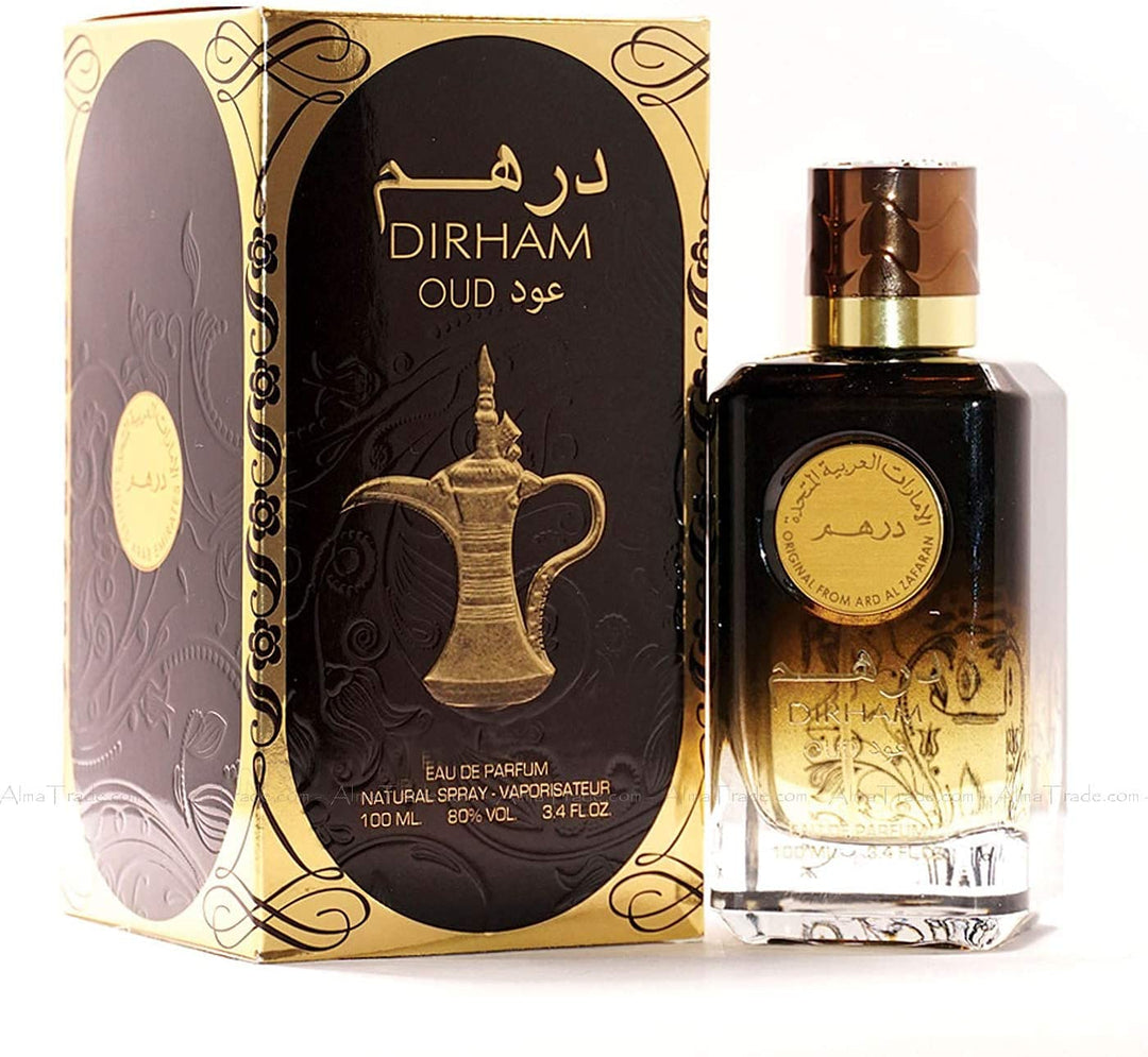 Ard Al Zaafaran Dirham Oud Eau De Parfum Spray, 3.4 Ounce (Unisex)