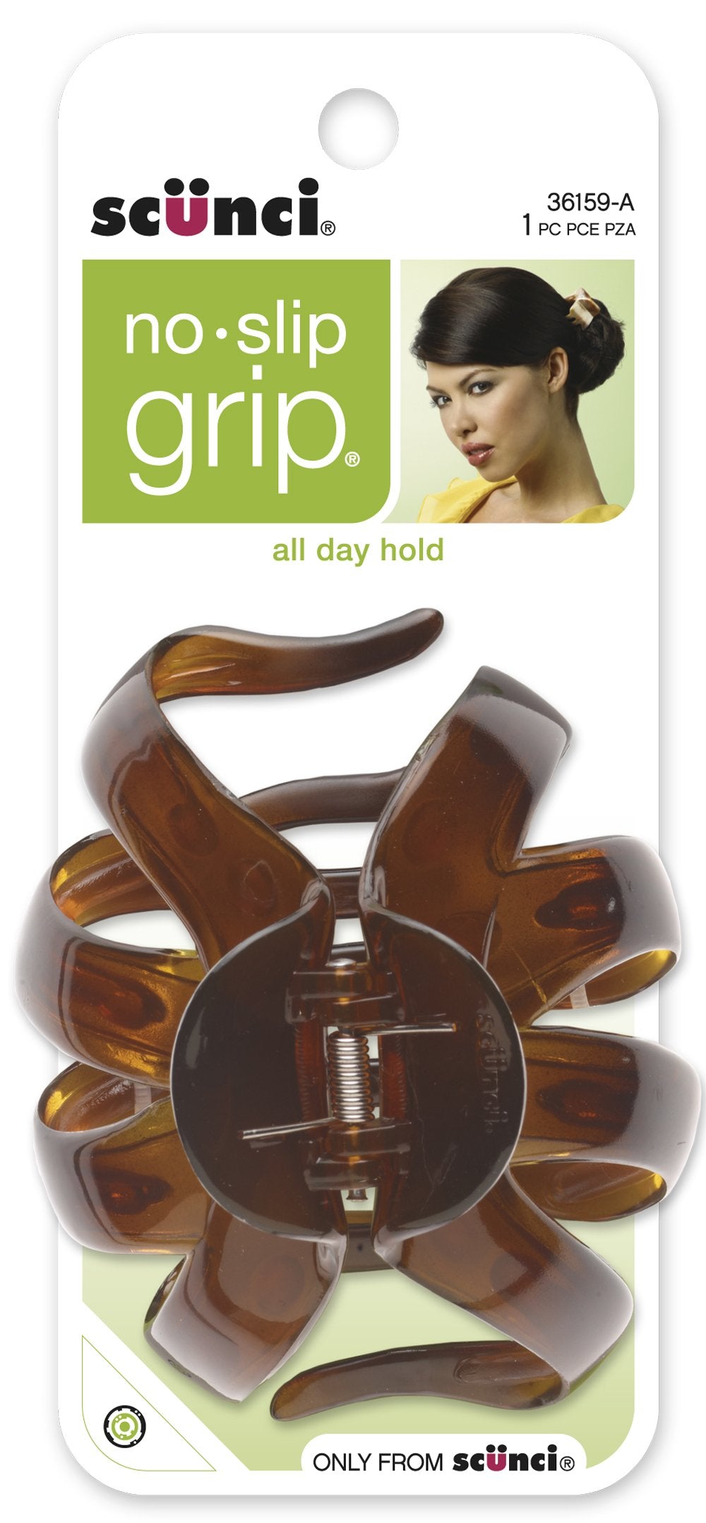 Scunci No-Slip Grip Octopus Clip, 8.5 Cm, Colors May Vary (3615903A048)