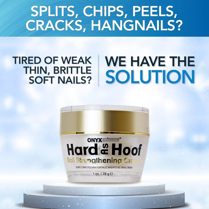 Onyx Hard As Hoof Nail Strengthening Cream | Unscented | 1 Oz - Strengthens & Conditions Nails