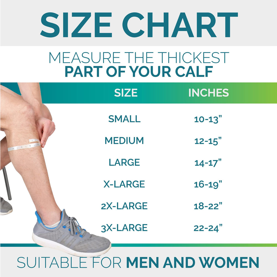 Run Forever Calf Compression Sleeves for Men and Women - Leg Compression Sleeve - Footless Compression Socks for Runners, Shin Splints, Varicose Vein & Calf Pain Relief - Purple Small