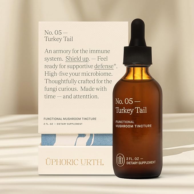 Turkey Tail Mushroom Extract - Double Extracted Fruitbody Mushroom Tincture | Immunity Booster, Manages Inflammation, Soothes Aches, Healthy Digestive Function, Antioxidants (60 Servings)