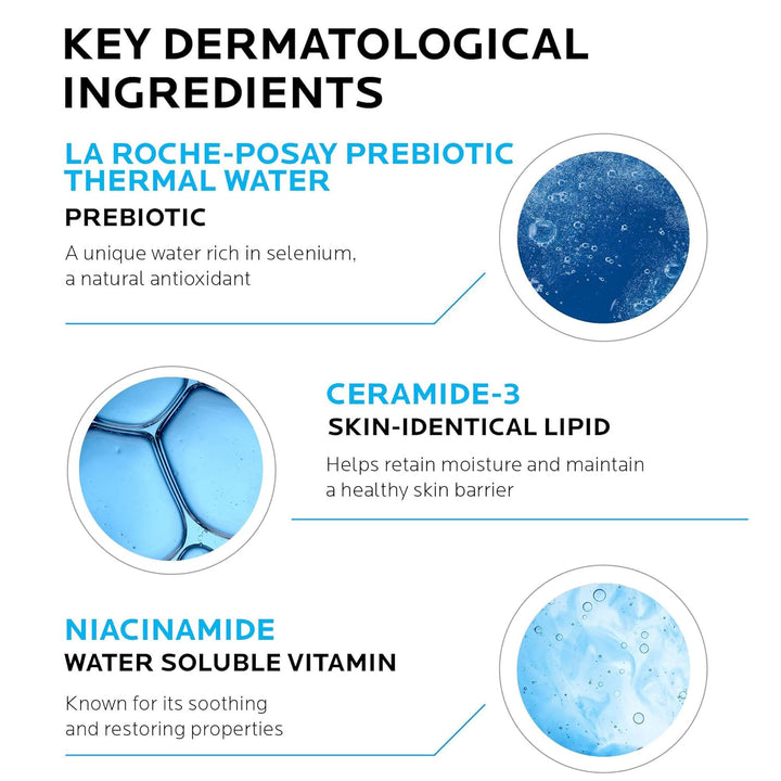 La Roche-Posay Toleriane Hydrating Face Cleanser | Niacinamide & Ceramides | Fragrance-Free for Sensitive Skin