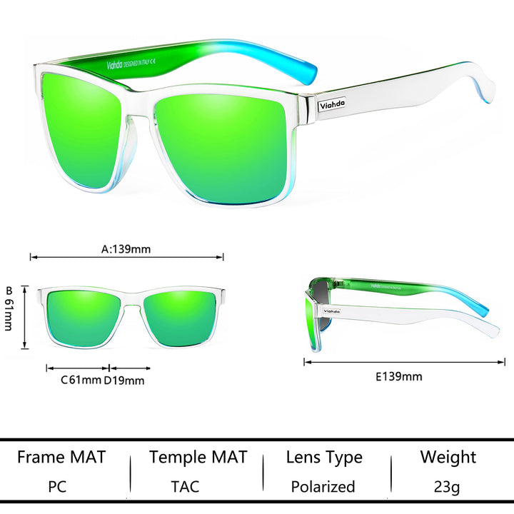 VIAHDA Polarized Sports Sunglasses for Man Cycling Running Fishing Golf Sun glasses Women HD6009