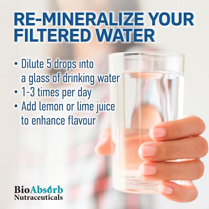 Bio Absorb Trace Mineral Drops. Heavy Metal Tested. 284 Servings of Organic Trace Minerals from Concentrated Utah's GSL Sea Water. 125mg of Ionic Magnesium (12 oz)