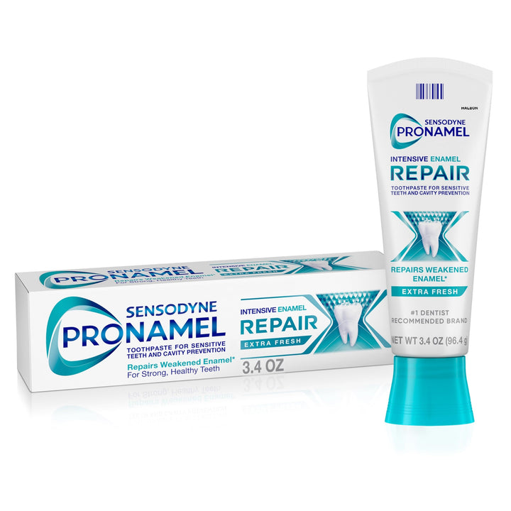 Sensodyne Pronamel Intensive Enamel Repair Toothpaste for Sensitive Teeth, to Reharden and Strengthen Enamel, Extra Fresh - 3.4 Ounces