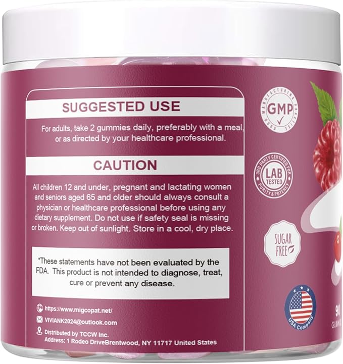 Women Multivitamins Gummy, Omega-3, Inositol, CoQ10, Vitamins A, C, D3, E, B12, Sugar Free, Adults Multivitamin for Heart, Brain Health, Berry Flavor