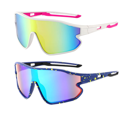 Yogo Vision Kids Sports Sunglasses Youth Lightweight Baseball Sun Glasses UV400 Protection Sport Frame Shades for Boys Girls