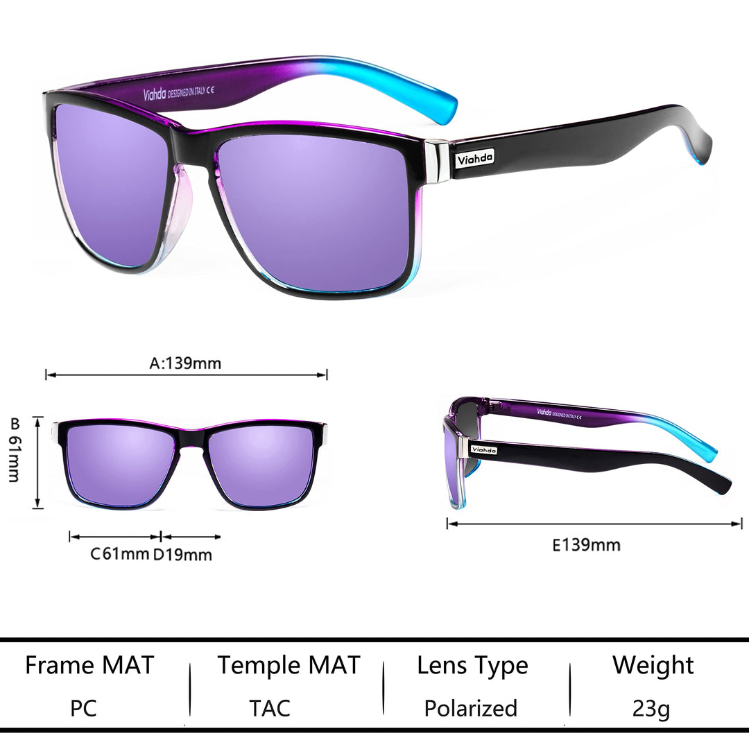 VIAHDA Polarized Sports Sunglasses for Man Cycling Running Fishing Golf Sun glasses Women HD6009