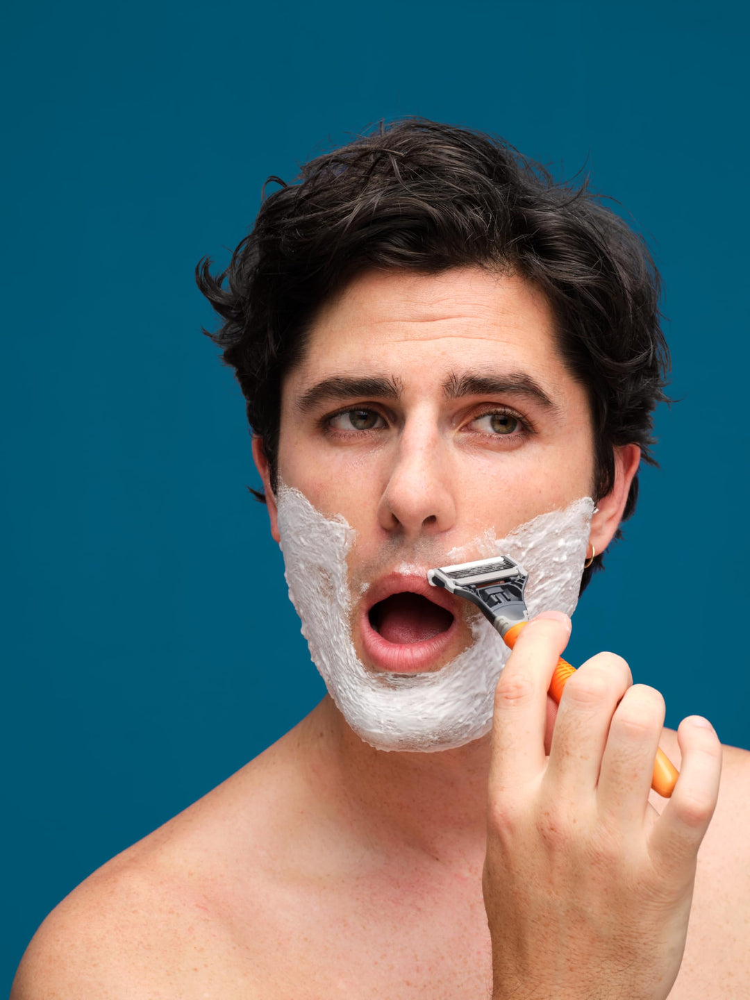 Harry's Razor for Men - Razor Handle and Razor Blade Cartridge - Shaving Gift Set for Him - Orange