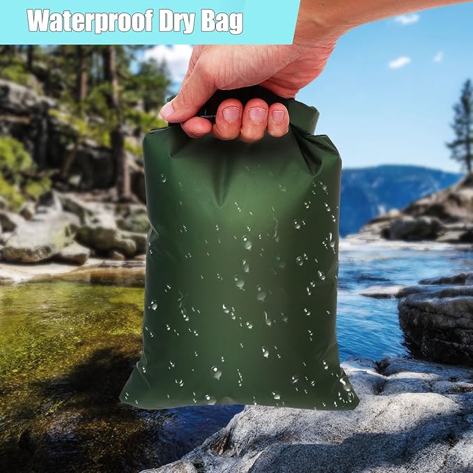 6Pack Waterproof Dry Bags,Ultimate Dry Sack,Lightweight Outdoor Dry Sacks,Multicolour Dry Bag for Kayaking Hiking Rafting Boating Camping Swimming Travel(1.5L, 2.5L, 3L, 3.5L, 5L, 8L)