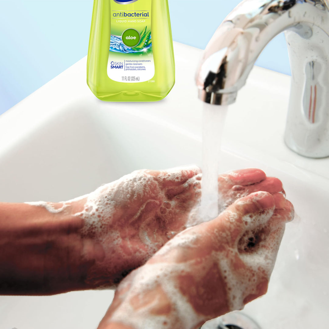 Dial Antibacterial Liquid Hand Soap, Aloe, 11 Fl Oz (Pack Of 12)