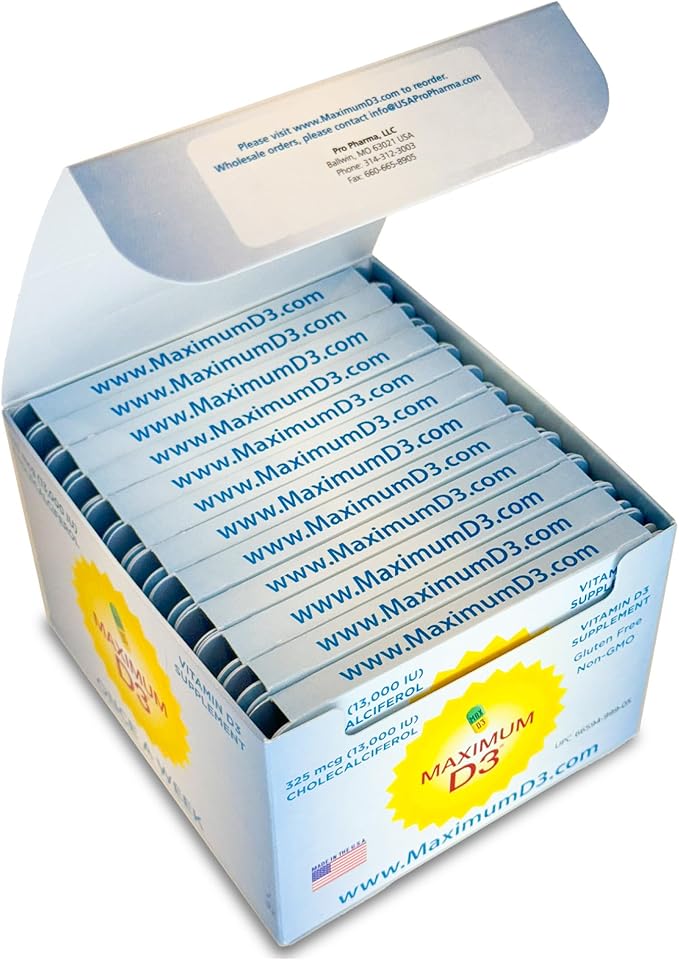 13,000 IU Box, 60 Capsules Total (12 Cards/Box x 5 Capsules per Card), 60-Weeks Supply [Packaging May Vary]