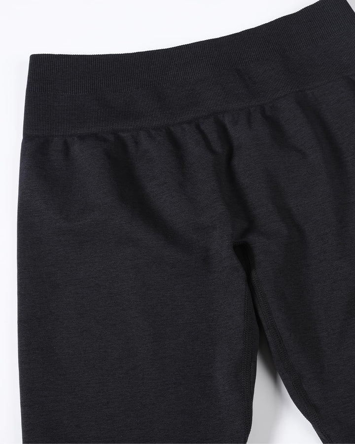 AUROLA Energetic Workout Shorts for Women Seamless Scrunch Athletic Gym Fitness Active Shorts Black